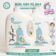 (2.1kg) Nước Giặt Xả 2in1 Tonycare 2.1kg – Hương Ban Mai – Lưu Hương Dài Lâu Kháng Khuẩn Sạch Vết Bẩ