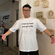 TheOne - I tried so hard and got sofa T-shirt - 100% Cotton Form Oversize Men Women