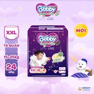 [MKB Gift] [Tặng kèm 2 miếng] Tã Quần Cao Cấp Ban Đêm Bobby Organic Sleep Well  - Size XXL22+2