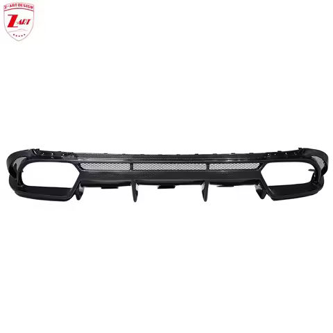 Z-ART QV Carbon Fiber Rear Diffuser for Alfa Romeo Giulia Quadrifoglio Carbon Fiber Rear Lip for Giu