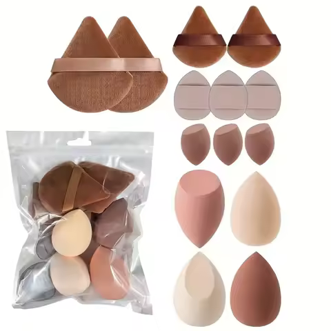 14Pcs Makeup Sponge Set Beauty Sponges Blender Triangel Powder Puff Mini Make Up Sponges For Liquid 