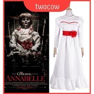 Annabelle Delightful Soft White Cosplay Dress for Halloween Fun