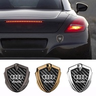 3D Metal Auto Emblem Styling Shield stickers Body External Decoration Accessories For A3 A4 A5 A6 A7