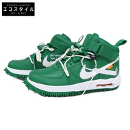 Nike x Off-White DR0500-300 Air Force 1 Mid SP LTHR Sneakers, Size 27 (Pre-owned)