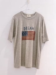 Anriel｜Dream國旗上衣T-shirt｜可議價｜灰色短袖衣服休閒居家tshirt寬鬆美國國家英國睡衣舒服輕鬆舒服