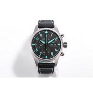 TW 1WC Pilot Chronograph Mercedes-AMG Petronas IW388108 2023 Black/Blue Rubber Strap A7750