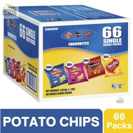 [CLEARANCE Expiry: 11/01/2026] Smith's Favourites Potato Chips Snacks 66 Packs In Carton Box