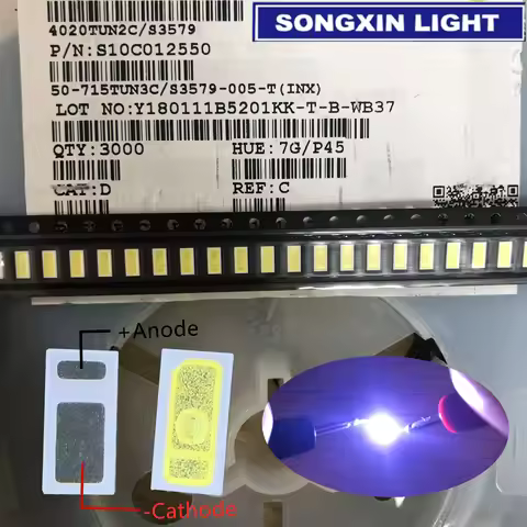 LED Backlight 0.5W 3V 6V 4020 48LM Cool white LCD Backlight for TV TV Application 4020C-W3C4 EVERLIG