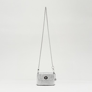 ALICE MARTHA NIPI Mini Chain Shoulder Bag, Silver Color, Compact Daily Crossbody Bag