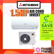 [SAVE4.0] Mitsubishi 1.5HP Air Cond SRK13YXP-W4 Standard Inverter Air Conditioner  SRK13YXP / SRK13YXPW4 Penghawa Dingin
