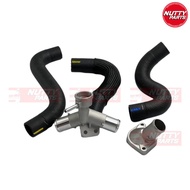 เซต5ชิ้น ท่อยางหม้อน้ำ อะไหล่แท้ คอท่อหม้าน้ำ บน-ล่าง อลูมิเนียม Vios 2007-2012YARIS 2006-2012 1NZ-F