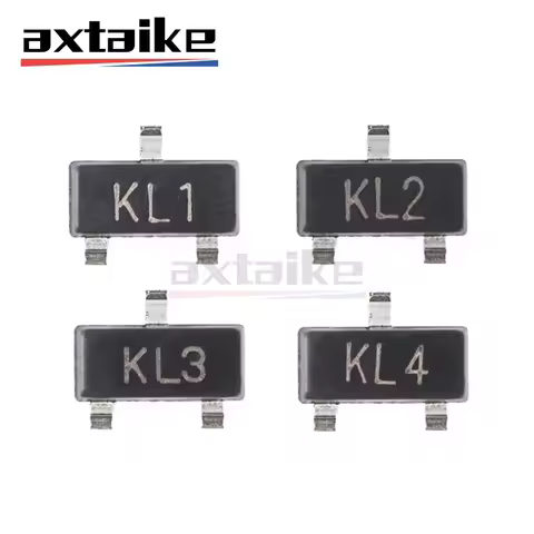 100PCS BAT54 BAT54A BAT54C BAT54S KL1 KL2 KL3 KL4 L4W WV3 WW1 WV4 SOT-23 30V 200mA Schottky Diode SM