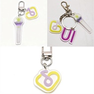 KPOP IU Keychains Acrylic Lightstick Pendant Keychain keyring Jewelry Accessories Bag Car Key