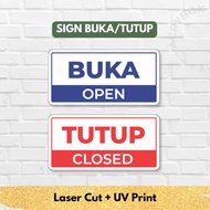 Acrylic Sign-Open Closed Open Close 2 sides | Acrylic Door Sign Open Close UV Print