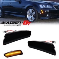 Smoked Lens Amber LED Car Front Side Fender Lights Turn Signal Light For 2008-2009 Pontiac G8 GT GXP