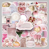 10/50 Pink INS style fresh girl heart sticker, Guka DIY creative decoration sticker