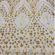 2026 Latest Nigerian High-Grade French Lace Fabric 1 Yard /5 Yard High-Quality Sequined Beaded Afric