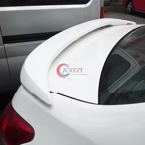 For Yaris Spoiler High Quality ABS Material Car Rear Wing Primer Color Rear Spoiler For Toyota Vios 