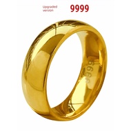 men ring cincin lelaki ring for men Upgraded Version Men's Gold-Plated Ring National Trendy Gold Rin