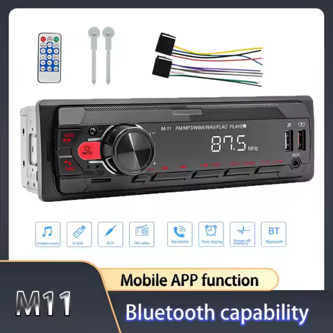 M11 Car Radio Stereo Player Digital Bluetooth Car MP3 Player FM Radio Stereo Audio Music USB/SD with