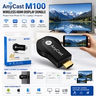 AnyCast M100 4K Ultra HD Wireless HDMI Display Dongle Screen Mirroring Receiver for Android iPhone T