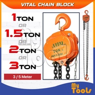 Mytools VITAL Chain Block (1Ton 1.5Ton 2Ton 3Ton) x (3Meter/5Meter) Lever Chain Hoist Made In Japan