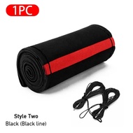 SEAMETAL Braid Steering Wheel Cover Premium Suede Anti Slip Breathable Steering Cover Anti Scratch 3
