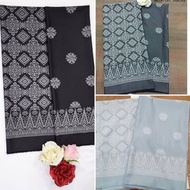 Kain Pasang Songket Bunga Tabur (Printed)- Black, Grey (Dark, Light), Brown (Dark, Mocha, Milo), White, Off White, Cream