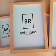 8R Wooden Frame natural + Glass Optional – 20x25cm Photo Frame, Aesthetic, Minimalist, Can Be Hanged