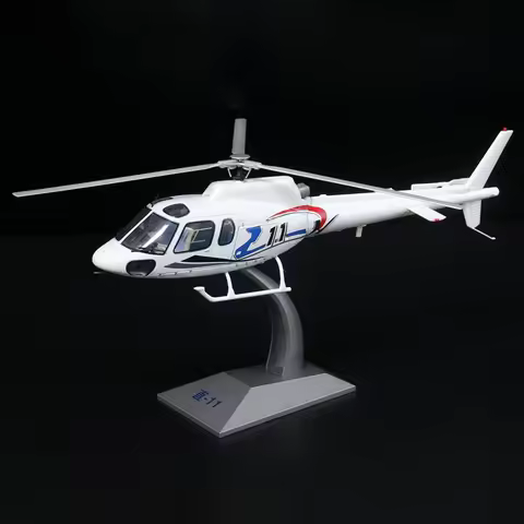 1/60 Scale AS350 Squirrel China Version Z-11 Helicopter Aircraft Airplane Models Adult Children Toys