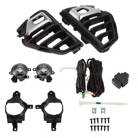 Car LED Fog Light Kit 1 Set For Nissan NV350 Urvan 2023 Caravan Micro-Bus Lamp Cover Grill Frame Wir