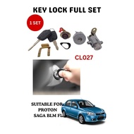 PROTON BLM FL KEY LOCK FULL SET/Pintu Lock Kunci With 2 Keys CL027 FULL SET