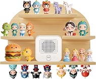 Magnetic Shelf for to-nie Figures & Box - Pine Wood Wall Organiser with Arch Shape - Storage Solutio