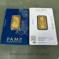 high-quality Non-magnetic 1oz/2.5g/5g/10g/20g/50g/100g Sealed packing Copper Gold Bar 24k Gold Plate