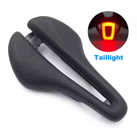 WALGUN Triathlon TT Bike Saddle Taillight Road Mountain Bike Mtb Saddle Prostatic Race Cycling Seat 