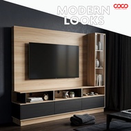 FREE PASANG / TV Cabinet 6 Feet/ Kabinet TV UP TO 65 Inch/ TV Cabinet Side Storage/ Almari TV Dindin