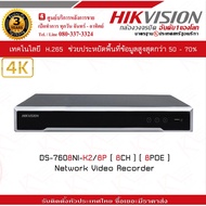 ( โปรโมชั่น++) คุ้มค่า เครื่องบันทึกภาพกล้องวงจรปิด Hikvision NVR DS-7608NI-K2/8P ขนาด 8 ช่องบันทึก