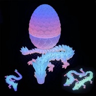 Luminous 3D Printed Dragon Glow in the Dark Flying Dragon Egg Rotatable Articulated Wing Dragons Hom