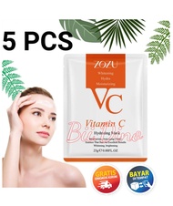5 Pcs Zozu Vitamin C Mask Zozu Vit C Facial Sheet Mask Hydrating Mask Masker Zozu Ekstrak Jeruk