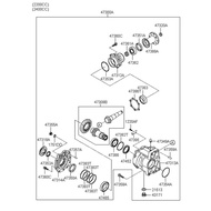 OIL SEAL TRANSER CASE  (ORIGINAL) [47351-3B200 47350-39300 47352-39300 47452-39000] HYUNDAI SANTAFE 