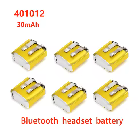 401012 30mAh 3.7V Lithium Polymer Rechargeable Battery For MP3 MP4 GPS TWS Bluetooth Headset Hearing