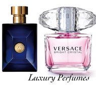 VERSACE DYLAN BLUE MEN + BRIGHT CRYSTAL WOMEN