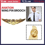 Airplane Brooch Pin Metal Airplane Brooch Diy Fashion Pin Wing Pin Pilot Aviation Wing Pin