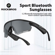 ROCKBROS Bicycle Glasses Polarized Smart Bluetooth Shadow Multifunctional Music Speaker Cycling Outdoor Driving Sunglasses