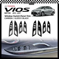 Toyota Vios NCP150 2013 - 2017 Window Switch Panel Trim Carbon Fiber Black Interior Accessories 2014