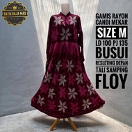 Gamis Wanita Terbaru 2023 Dewasa Kekinian Syari Raya Lebaran Rayon Candi Mekar Busui Friendly Reslet
