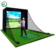 Factory Price Professional Grade Golf Simulator Enclosure Indoor Golf Training Cage Simulator Screen