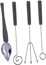 Luxshiny 1 Set Plate Tool Household Tools Fondue Chocolate Candy Dipping Utensils Decorating Plates Chef Tool Drawing Decorating Spoon Portable Fondue Forks Cheese Fondue Forks Fruit Forks