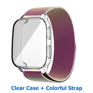 ✨ในไทย พร้อมส่ง✨สาย + เคส 2in1 สาย For Garmin Venu sq 2 เคส นาฬิกา สมาร์ทวอทช์ วัสดุ สแตนเลสสตีล สาย