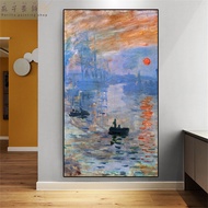 Perilla-วินเทจ Claude Monet โปสเตอร์การพิมพ์ศิลปะ "ทะเล" มาดาม Monet และลูกชายของเธอที่แสดงภาพเขียนน